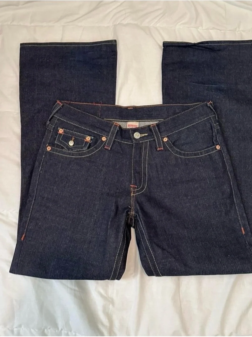 Vintage Y2K True Religion Billy Baggy Jeans Tiger Warrior Embroidered